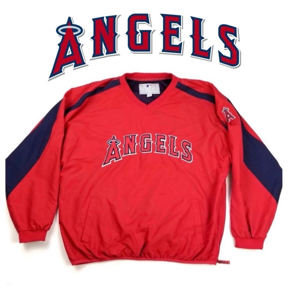 MLB Other - Official MLB Los Angeles Anaheim Angeles Baseball Pullover Windbreaker‎ M